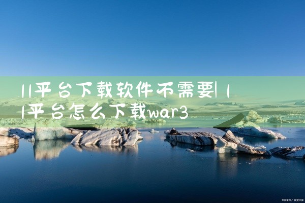 11平台下载软件不需要