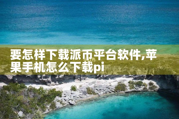 要怎样下载派币平台软件