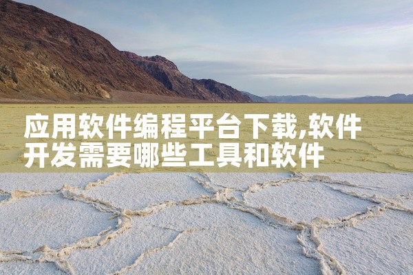 应用软件编程平台下载